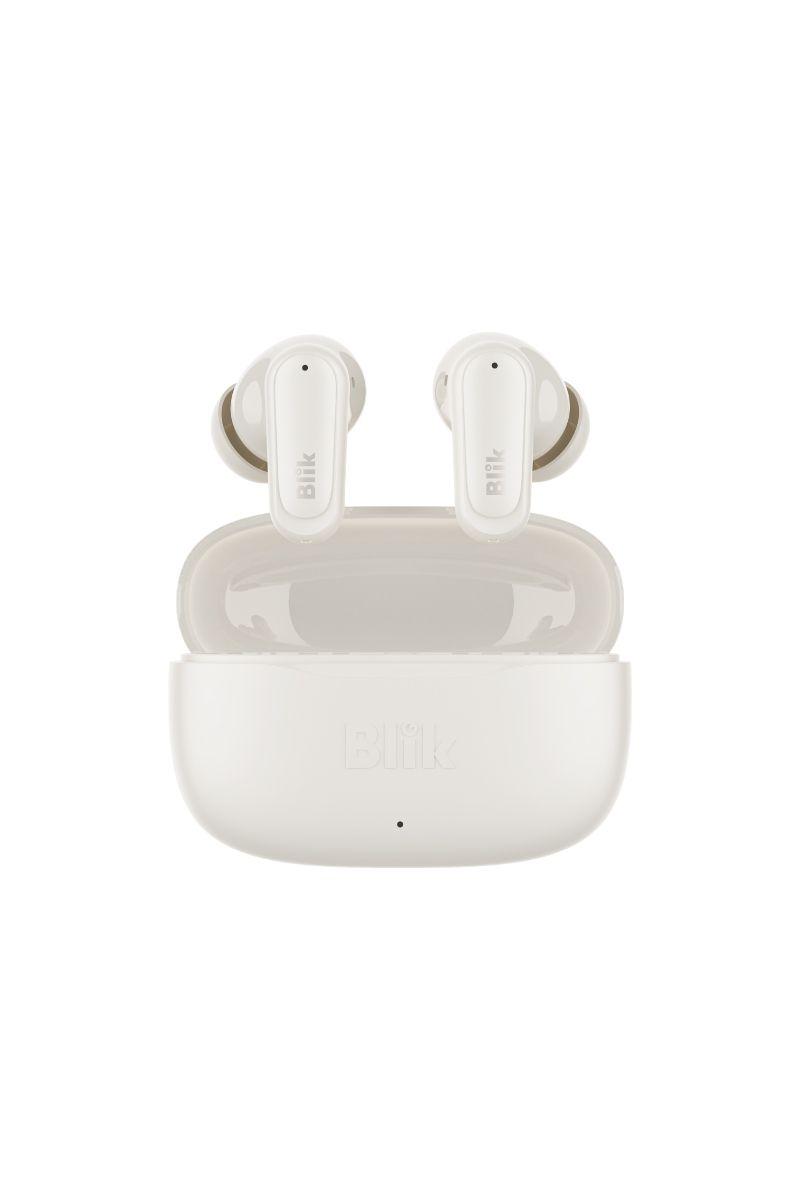 Audifonos Bluetooth Inalámbricos Blik Air500 Crema 30 hrs-0