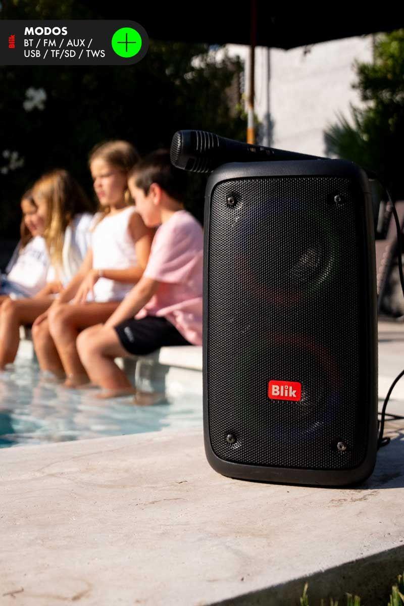 Parlante Bluetooth Karaoke Con Microfono Blik Voice3-7
