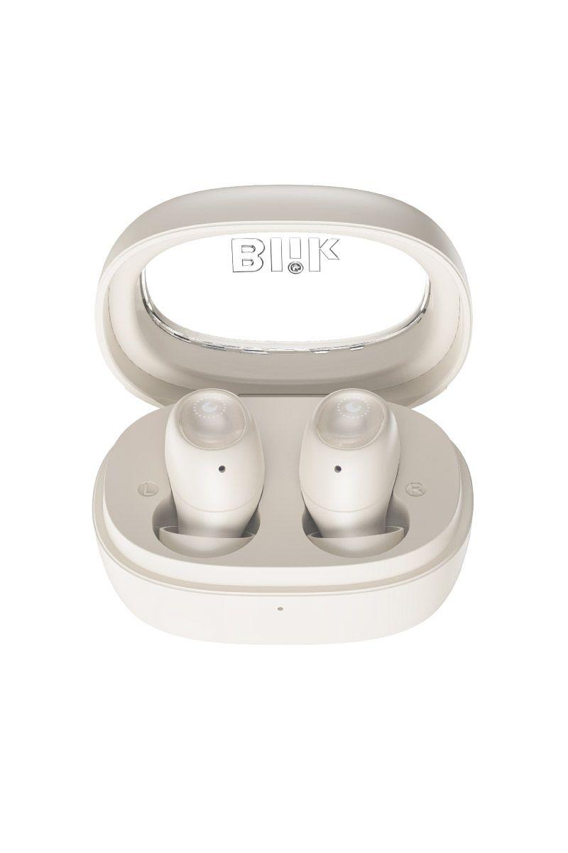 Audífonos Bluetooth Blik Buds80 30H IPX4 Crema-1