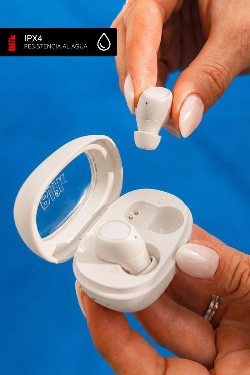 Audífonos Bluetooth Blik Buds80 30H IPX4 Crema-5