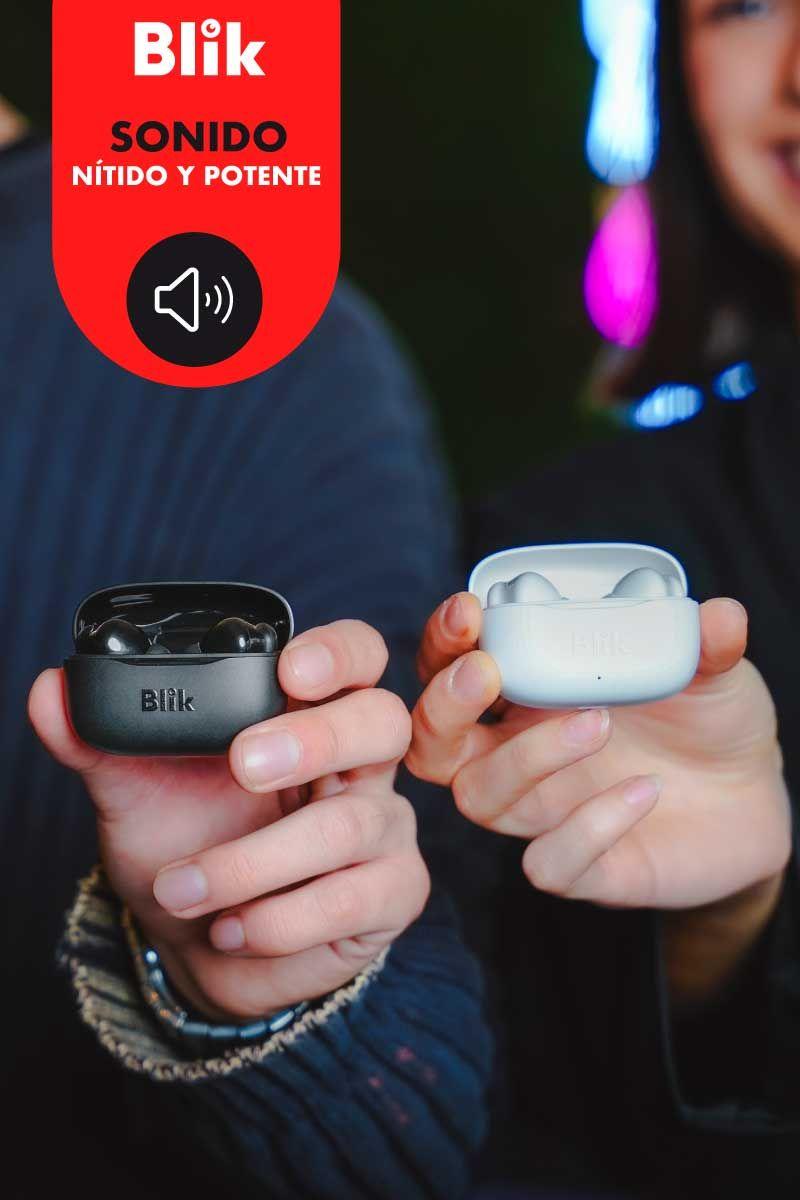 Audifonos Bluetooth Inalámbricos Blik Air500 blancos 30 hrs-2