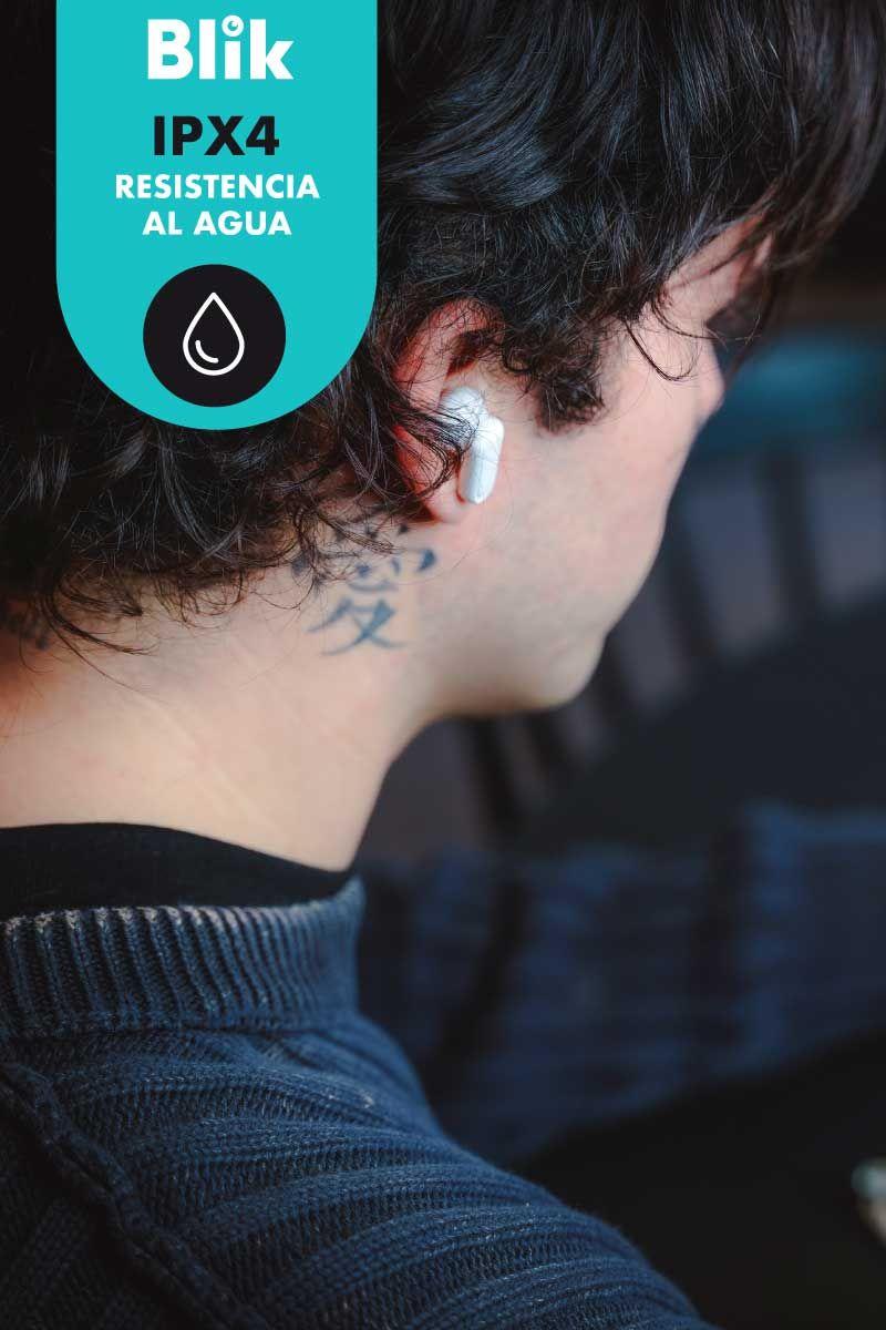 Audifonos Bluetooth Inalámbricos Blik Air500 blancos 30 hrs-4