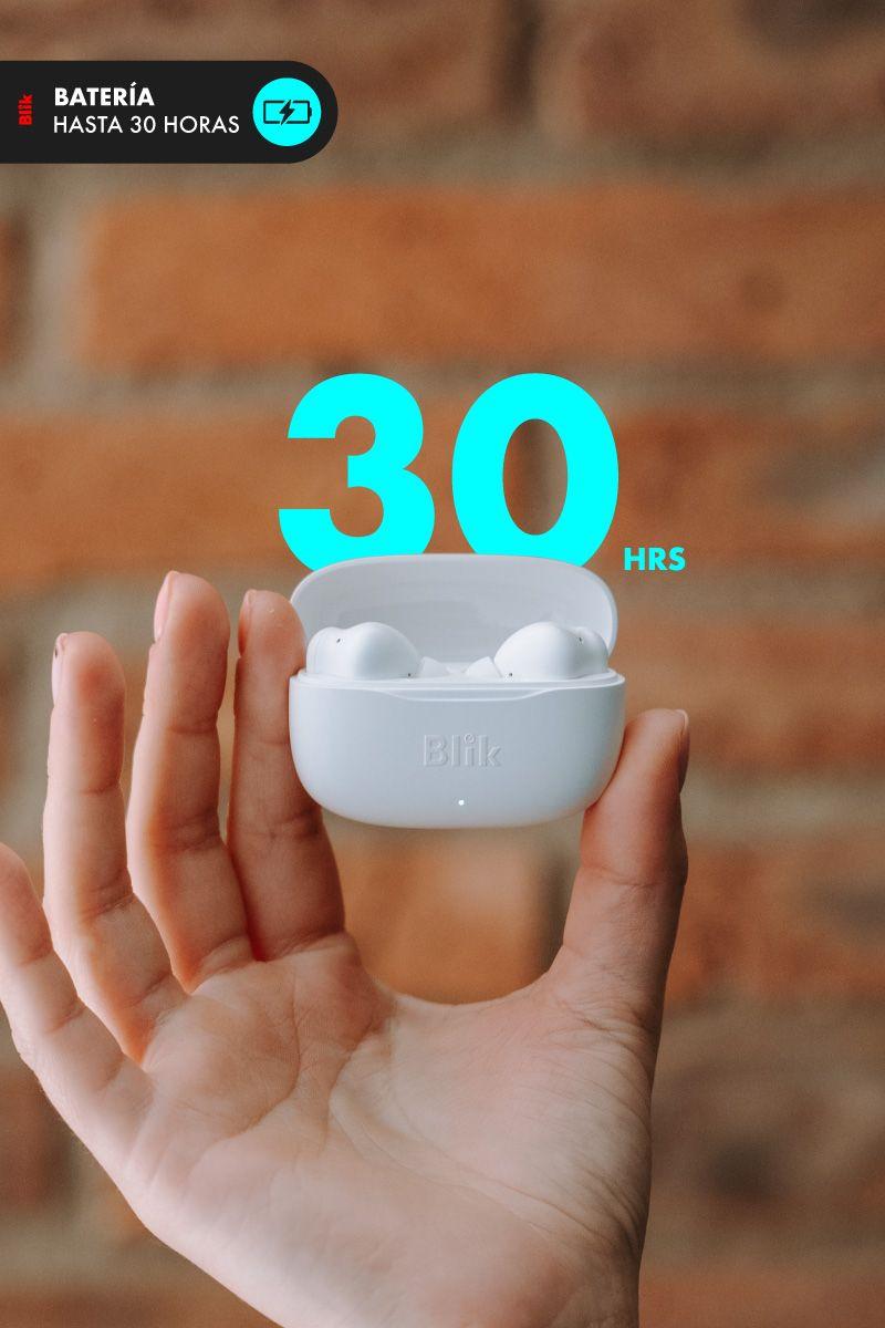 Audifonos Bluetooth Inalámbricos Blik Air500 blancos 30 hrs-4