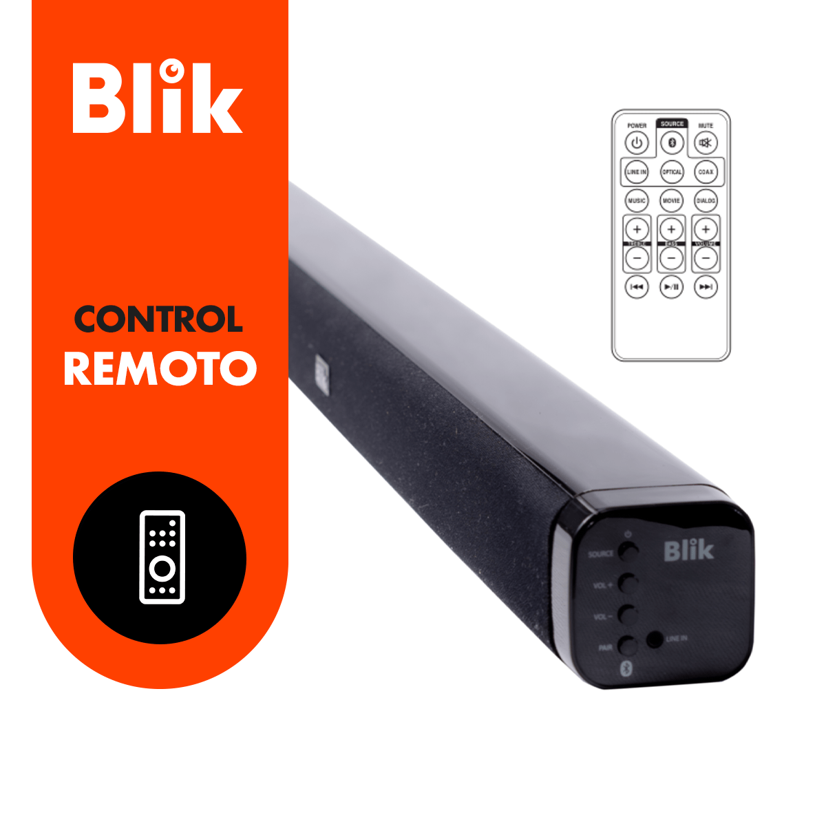 Barra de Sonido Bluetooth Blik Surreal 2.1-3