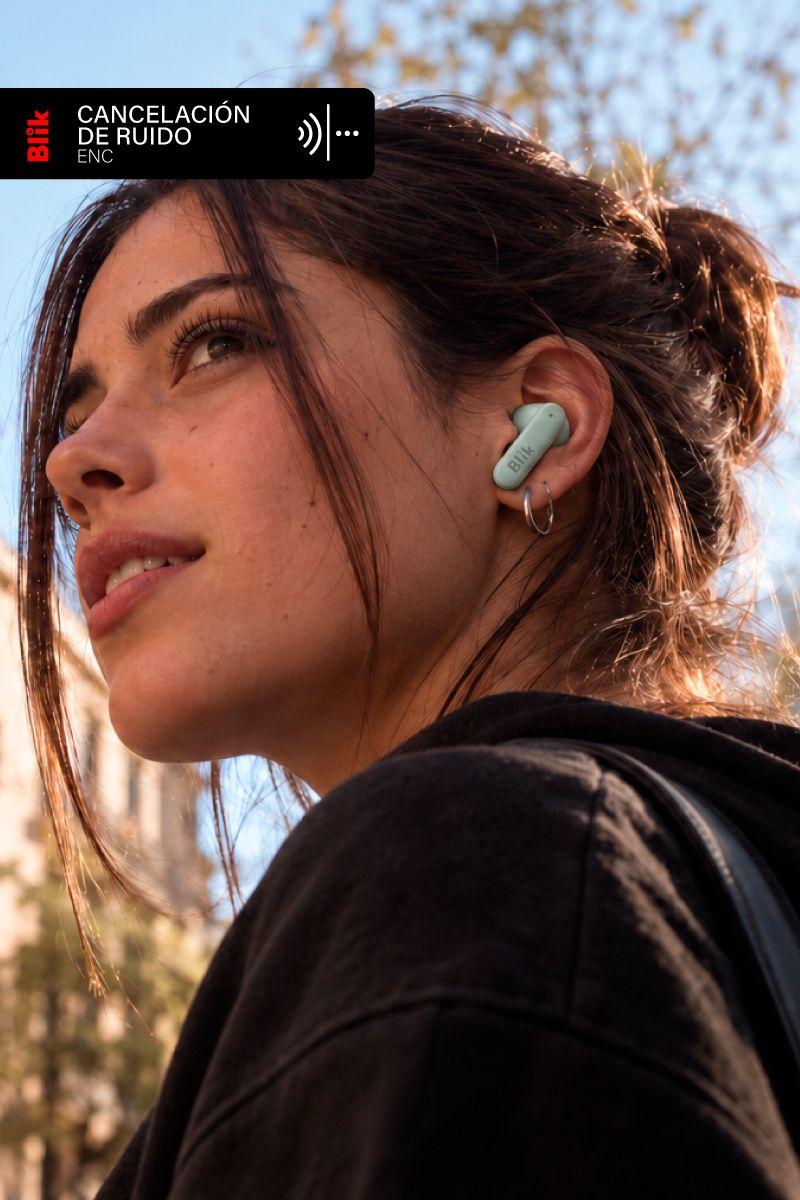 Audífonos Bluetooth Inalámbricos Blik Air700 40H Verde-3