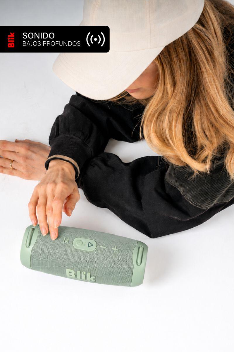 Parlante Bluetooth Portátil Blik Powerbass30 30W Verde-3