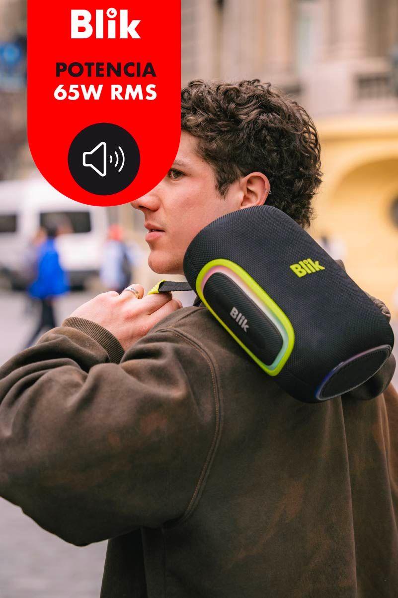 Parlante Bluetooth Portátil Blik Hypeu3 Verde 65W IPX6-1