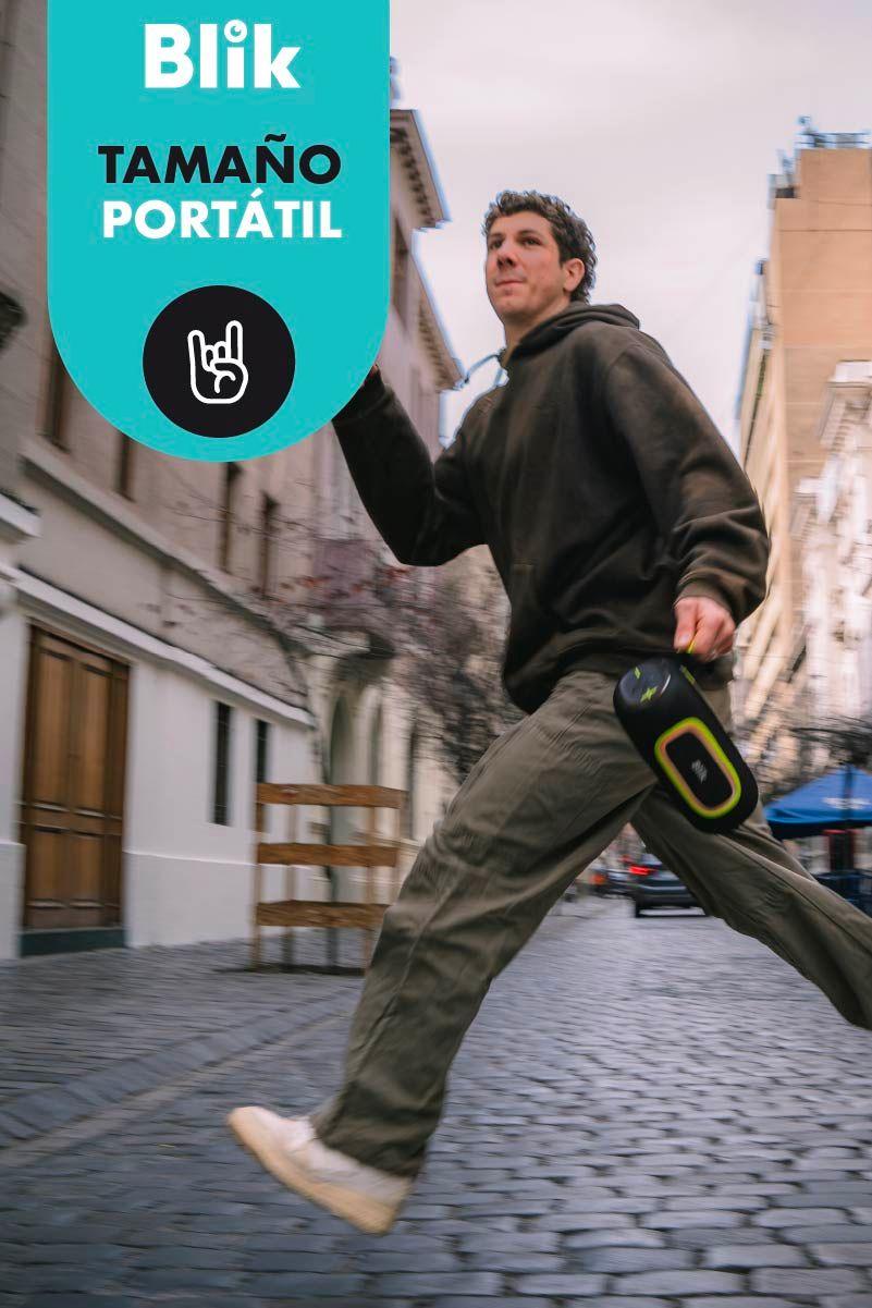 Parlante Bluetooth Portátil Blik Hypeu3 Verde 65W IPX6-6