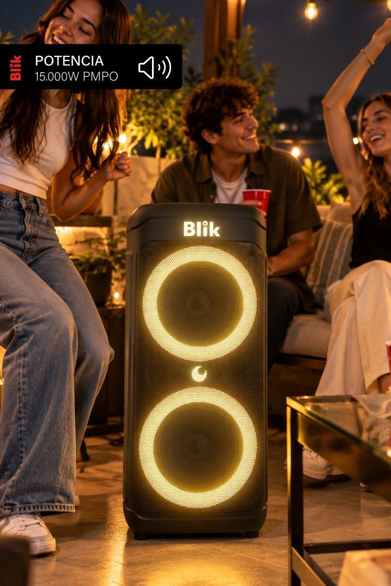 Parlante Karaoke Blik Revo X 10.000W PMPO Auracast-2