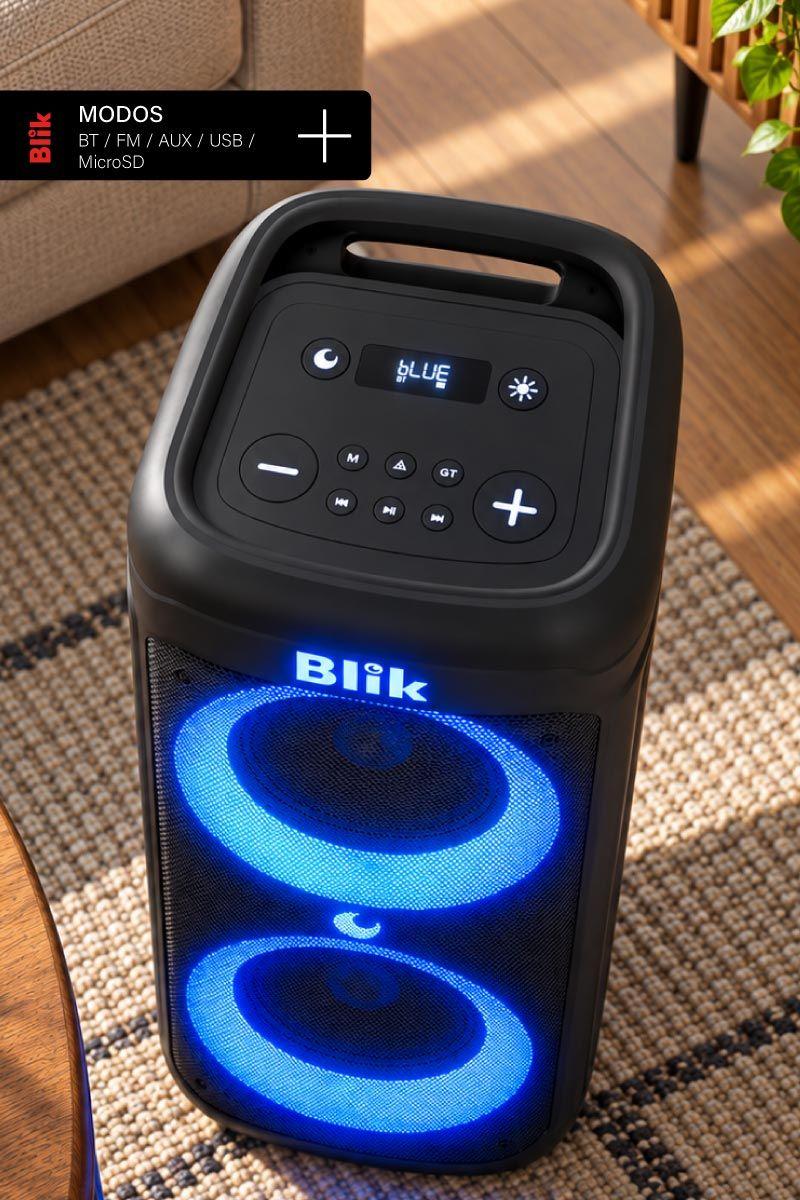 Parlante Karaoke Blik Revo X 10.000W PMPO Auracast-6