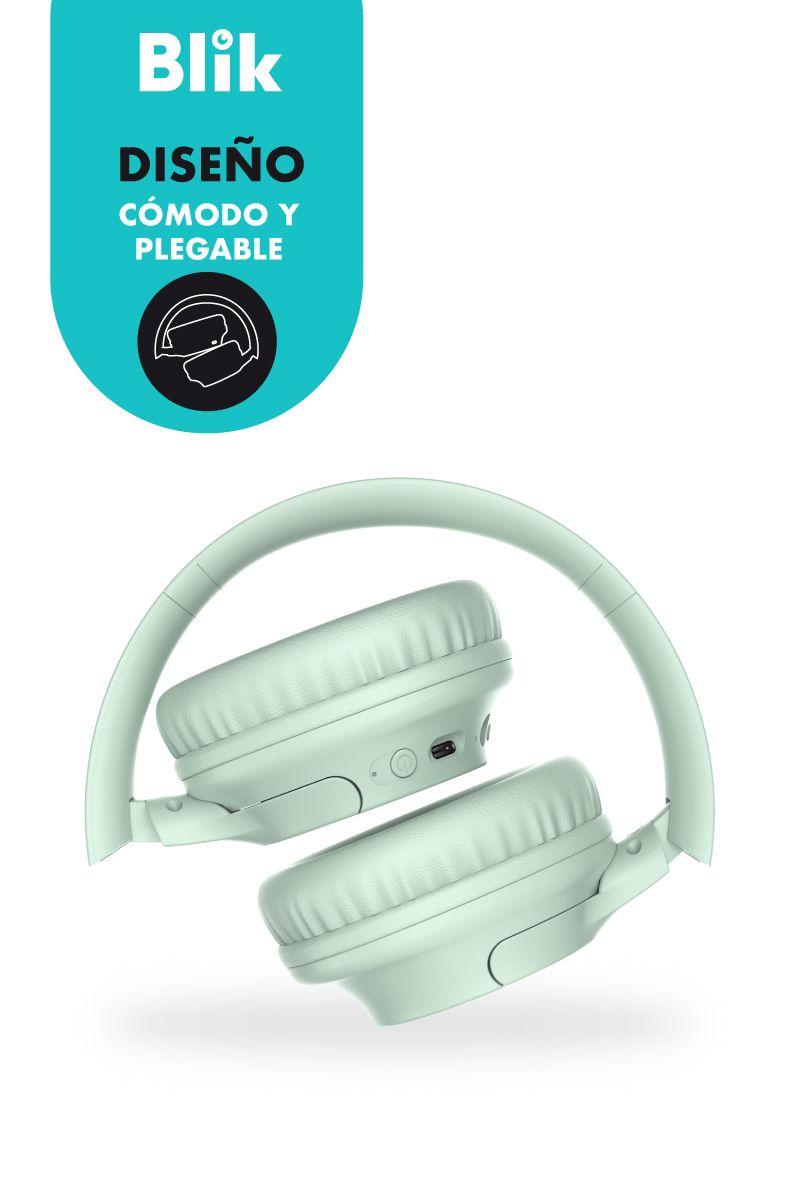 Audifonos Bluetooth Inalambricos Blik Soul250 Verde 20 Hrs-4