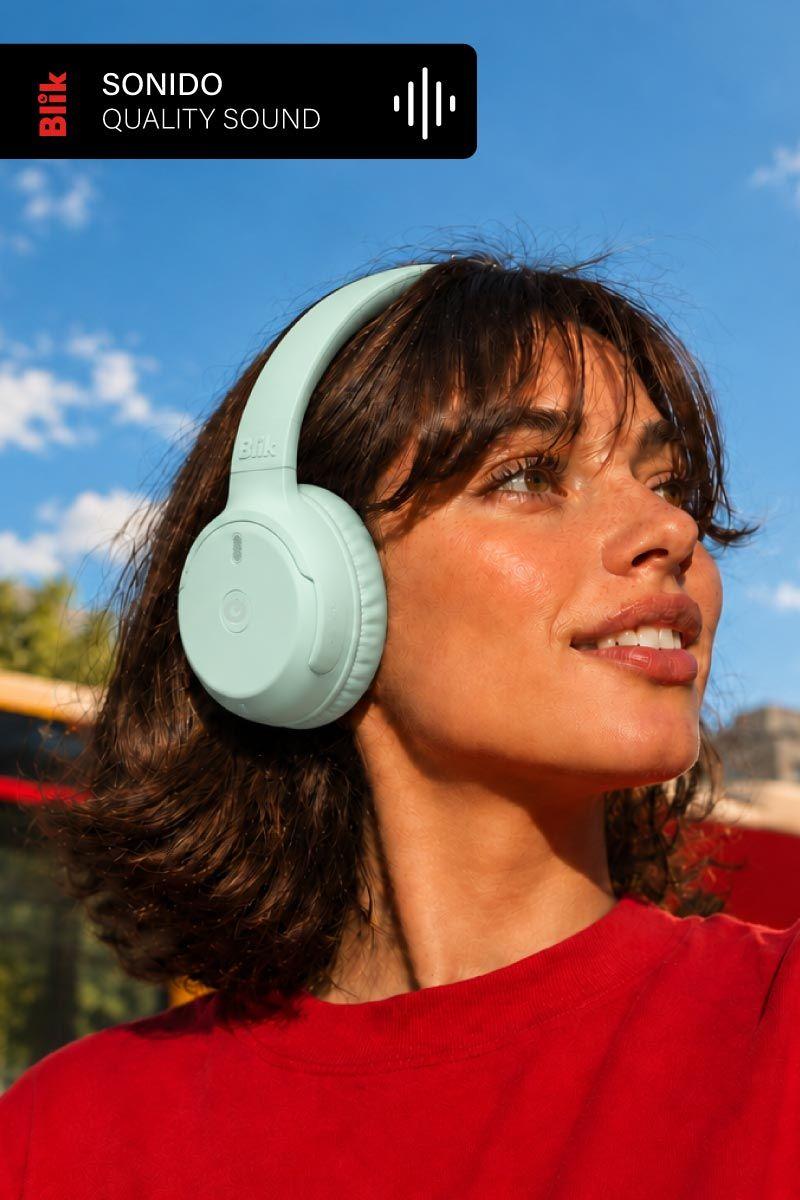 Audifonos Bluetooth Inalambricos Blik Soul250 Verde 20 Hrs-2