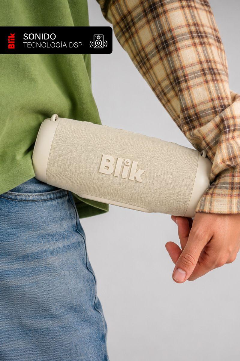 Parlante Bluetooth Portátil Blik Powerbass30 30W Crema-5