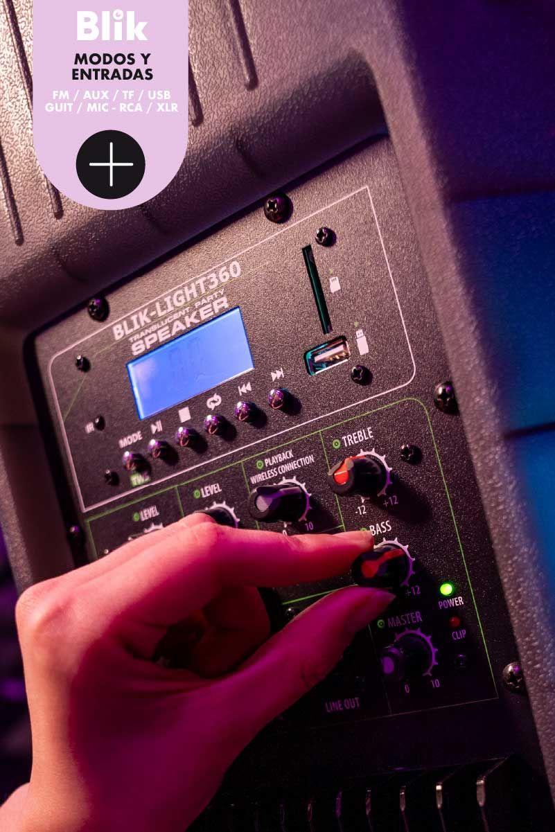 Parlante Bluetooth Karaoke Blik Light360-4