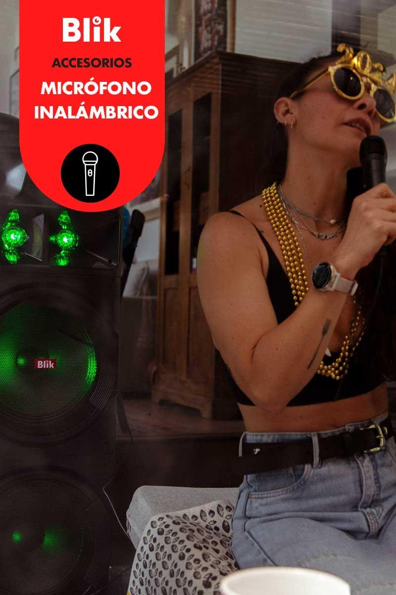 Parlante Bluetooth Karaoke Con Microfono Blik Maxparty-2