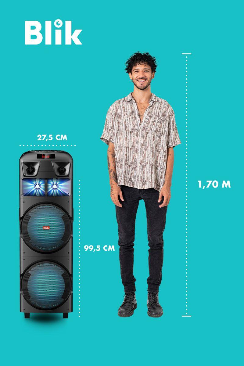 Parlante Bluetooth Karaoke Con Microfono Blik Maxparty-5