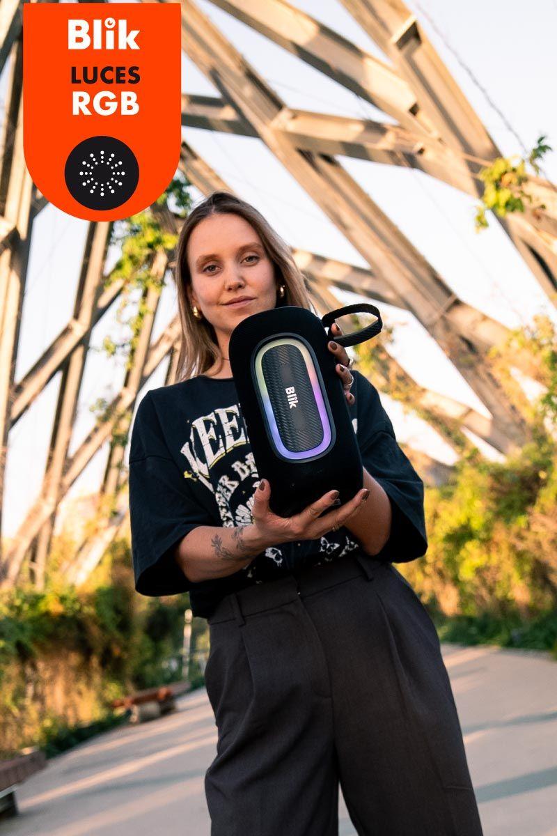 Parlante Bluetooth Portátil Blik HypeBass negro-4