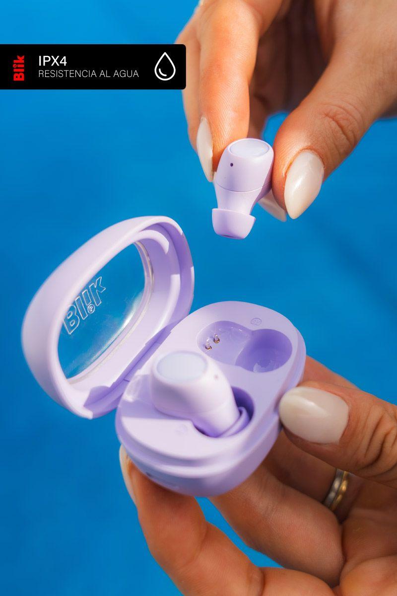 Audífonos Bluetooth Blik Buds80 30H IPX4 Lila-5