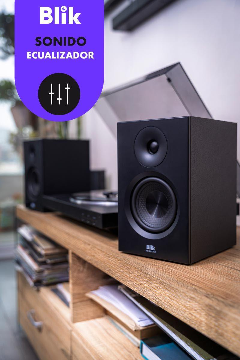 Par Parlantes HI-FI Bluetooth Blik Bookshelf One-4