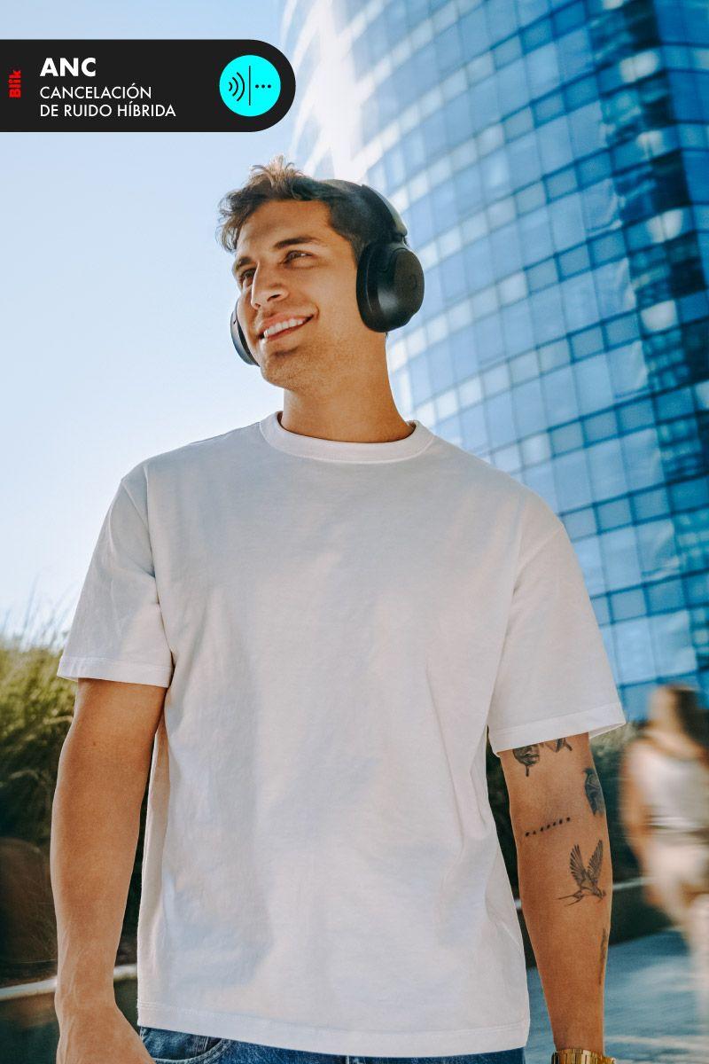 Audifonos Bluetooth Blik Aura950 Cancelación De Ruido 72H-4