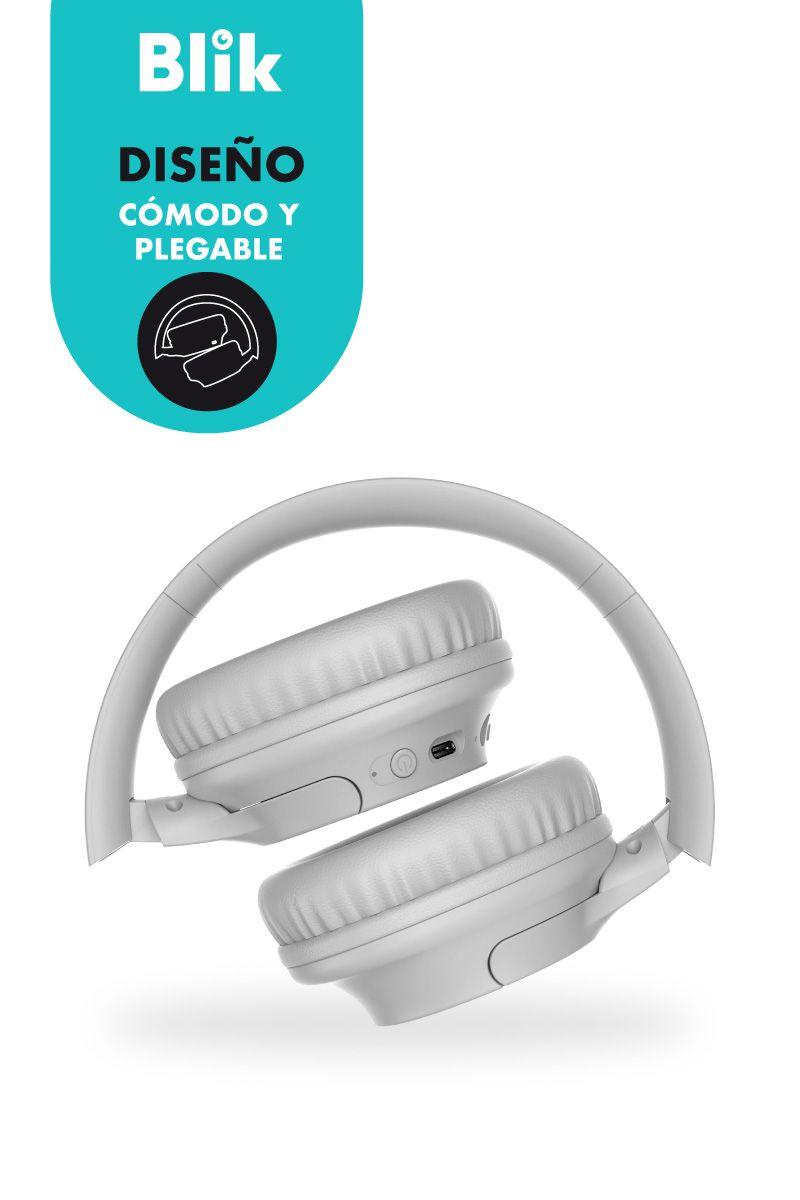 Audifonos Bluetooth Inalambricos Blik Soul250 Gris 20 Hrs-4