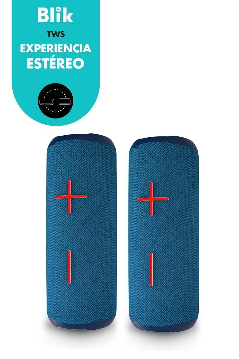 Parlante Bluetooth Portátil Blik HypeGo Azul-5