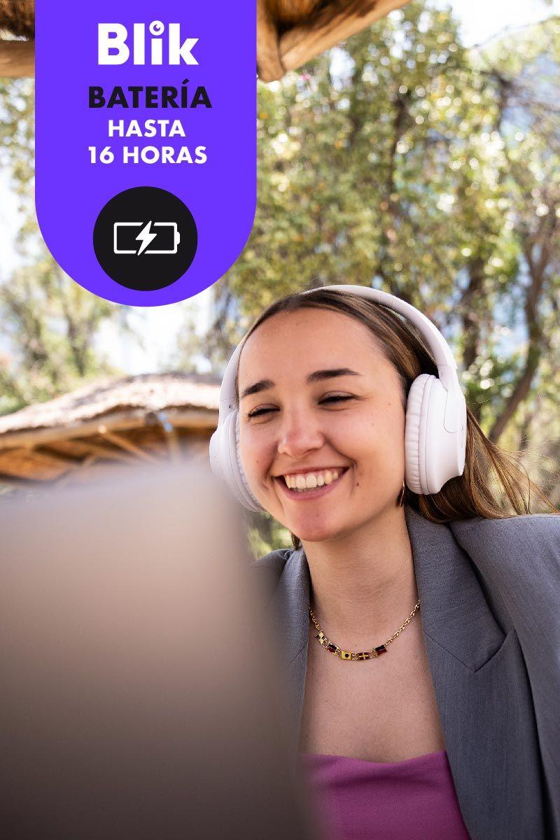 Audífonos Bluetooth Blik Soul250 16 hrs Blanco-3