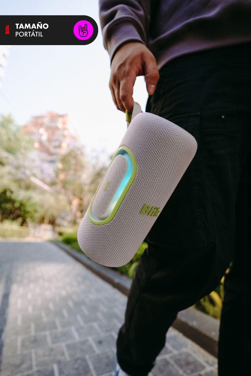 Parlante Bluetooth Portátil Blik Hypebass40 40W IPX5 8 Hrs Crema-7