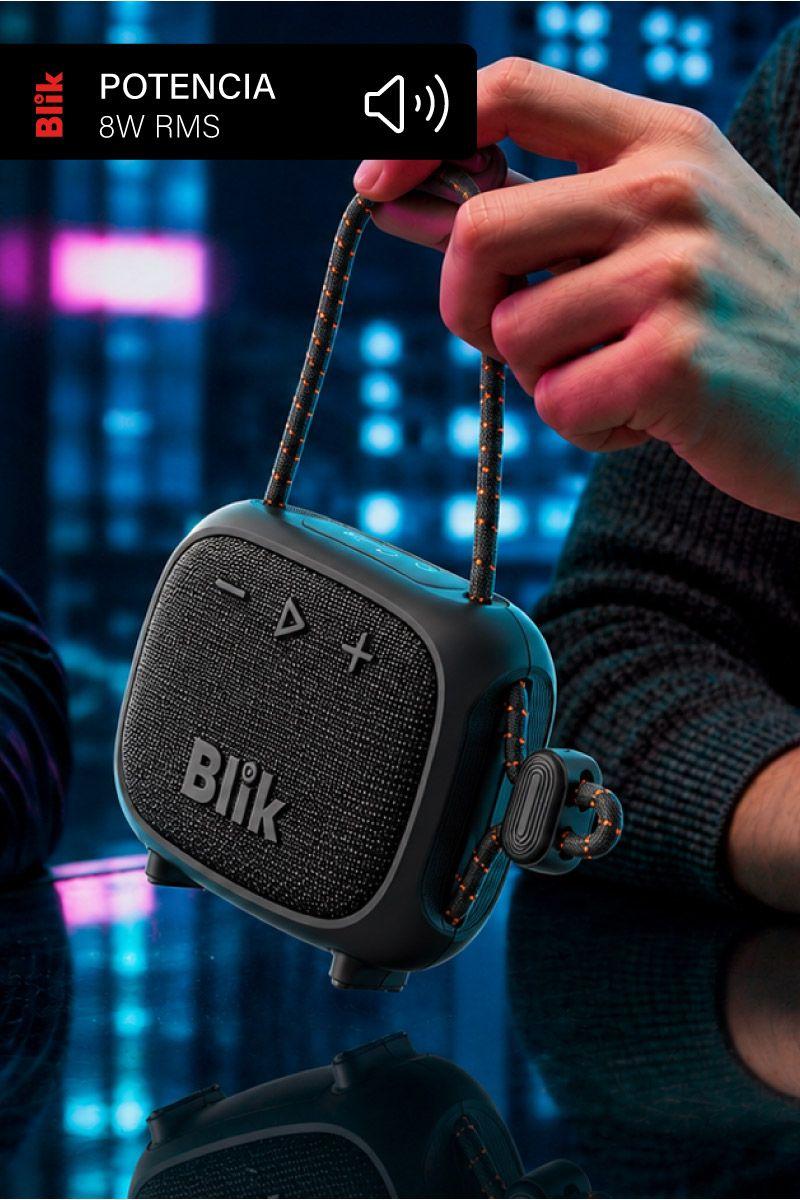 Parlante Bluetooth Blik Rider 8W IPX7 5H Clip TWS Negro-2