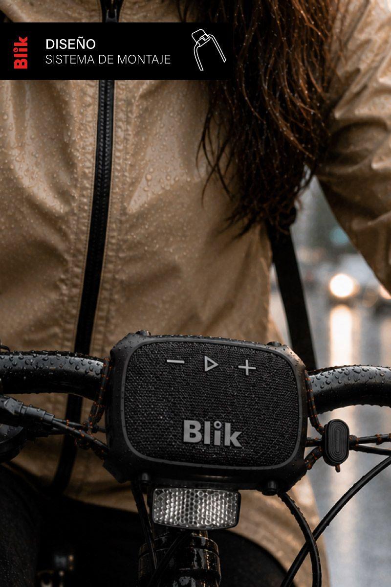Parlante Bluetooth Blik Rider 8W IPX7 5H Clip TWS Negro-4