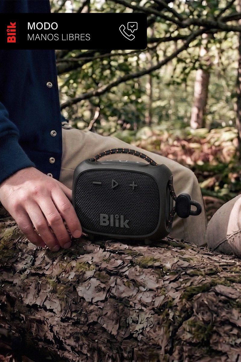 Parlante Bluetooth Blik Rider 8W IPX7 5H Clip TWS Negro-6