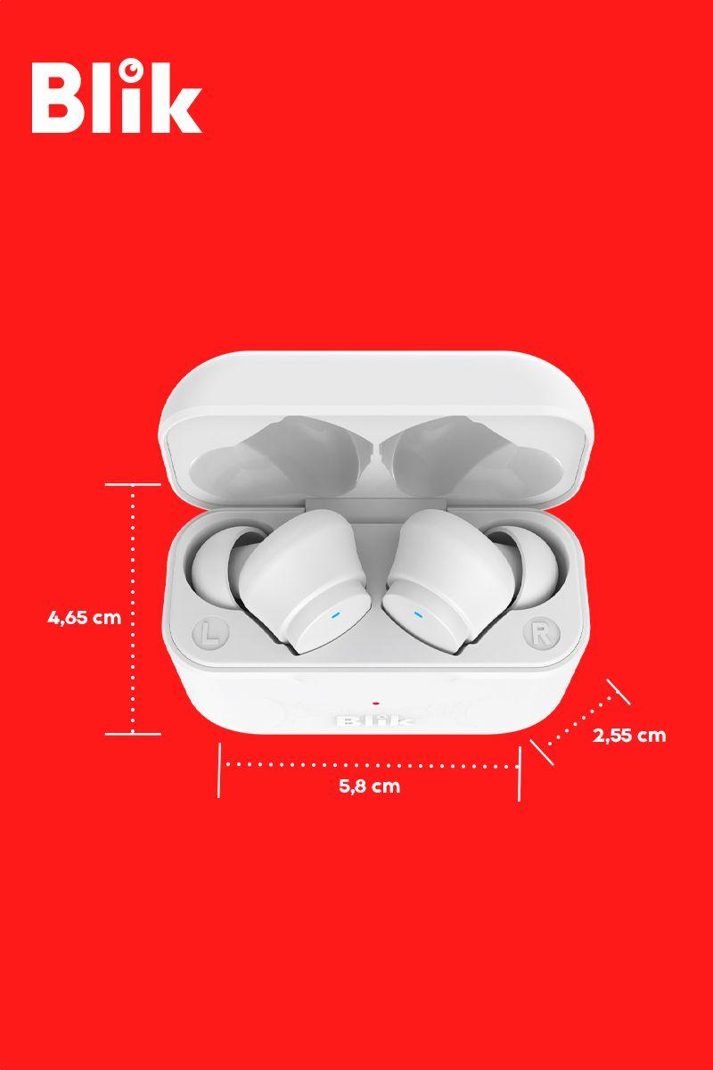 Audífonos Bluetooth Blik Air600 Blanco 36 hrs Batería-6