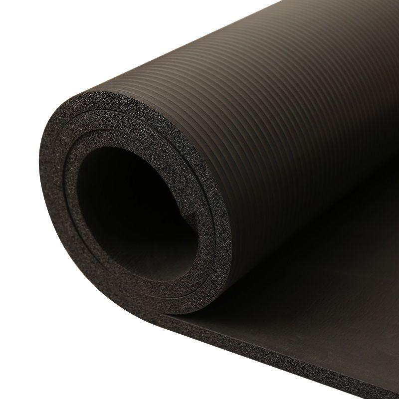 Mat de Yoga Negro de 10 mm + Correa de transporte -2