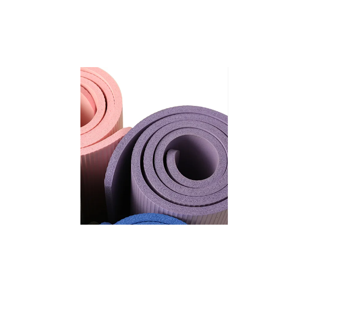 Mat de Yoga 10 mm extra grueso color Morado + Correa-3