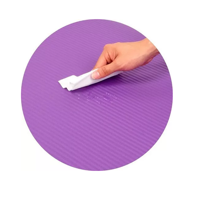 Mat de Yoga 10 mm extra grueso color Morado + Correa-4