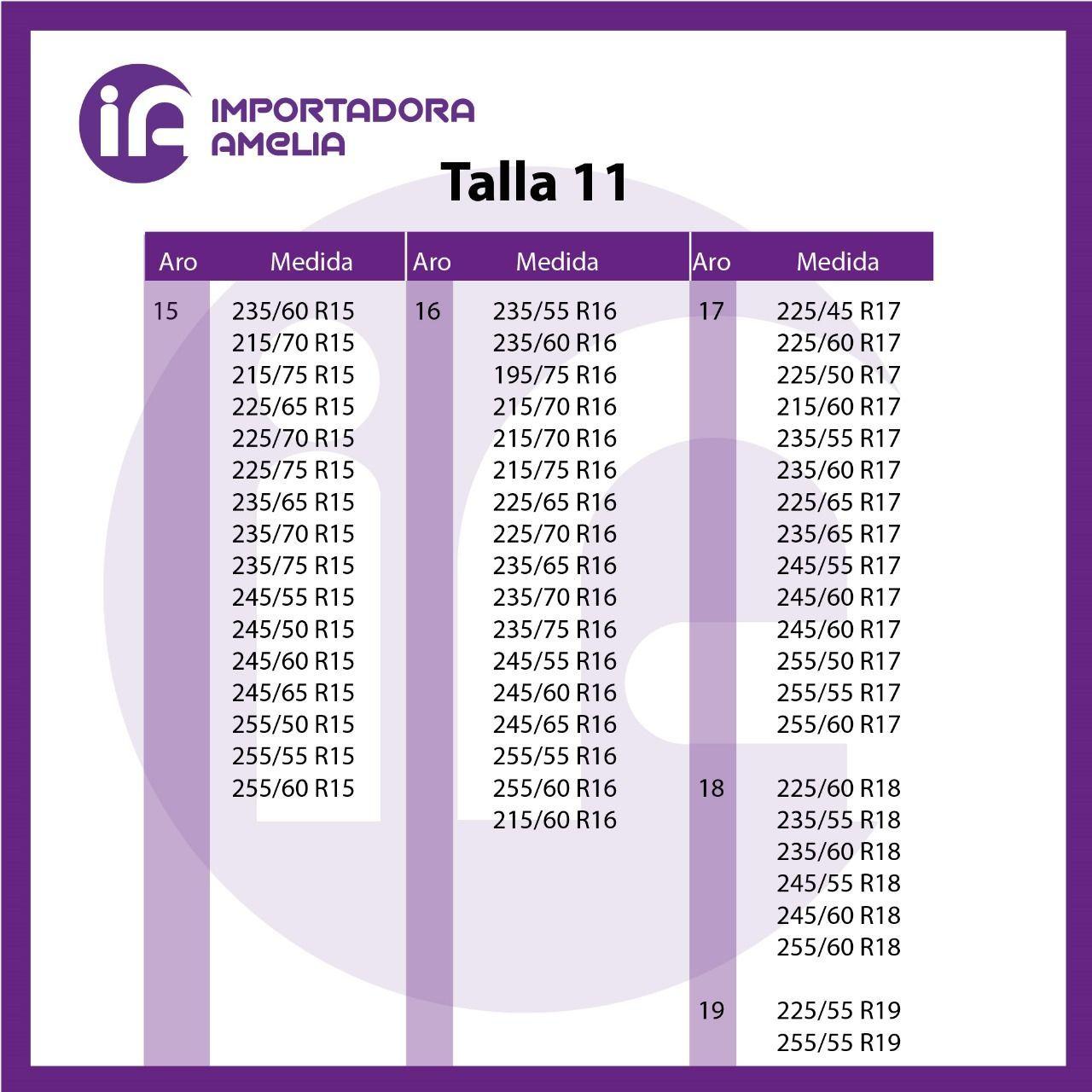 Cadenas para nieve antideslizante Talla 11-1