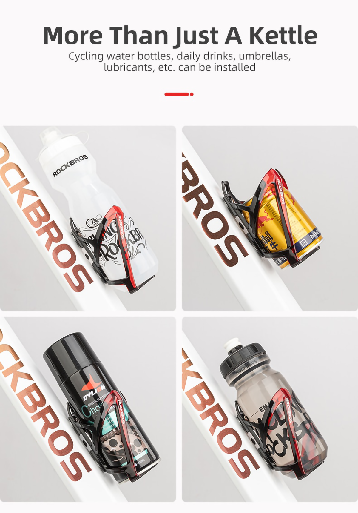 Porta Botella Bicicleta Porta Caramagiola Ligero Rockbros-3