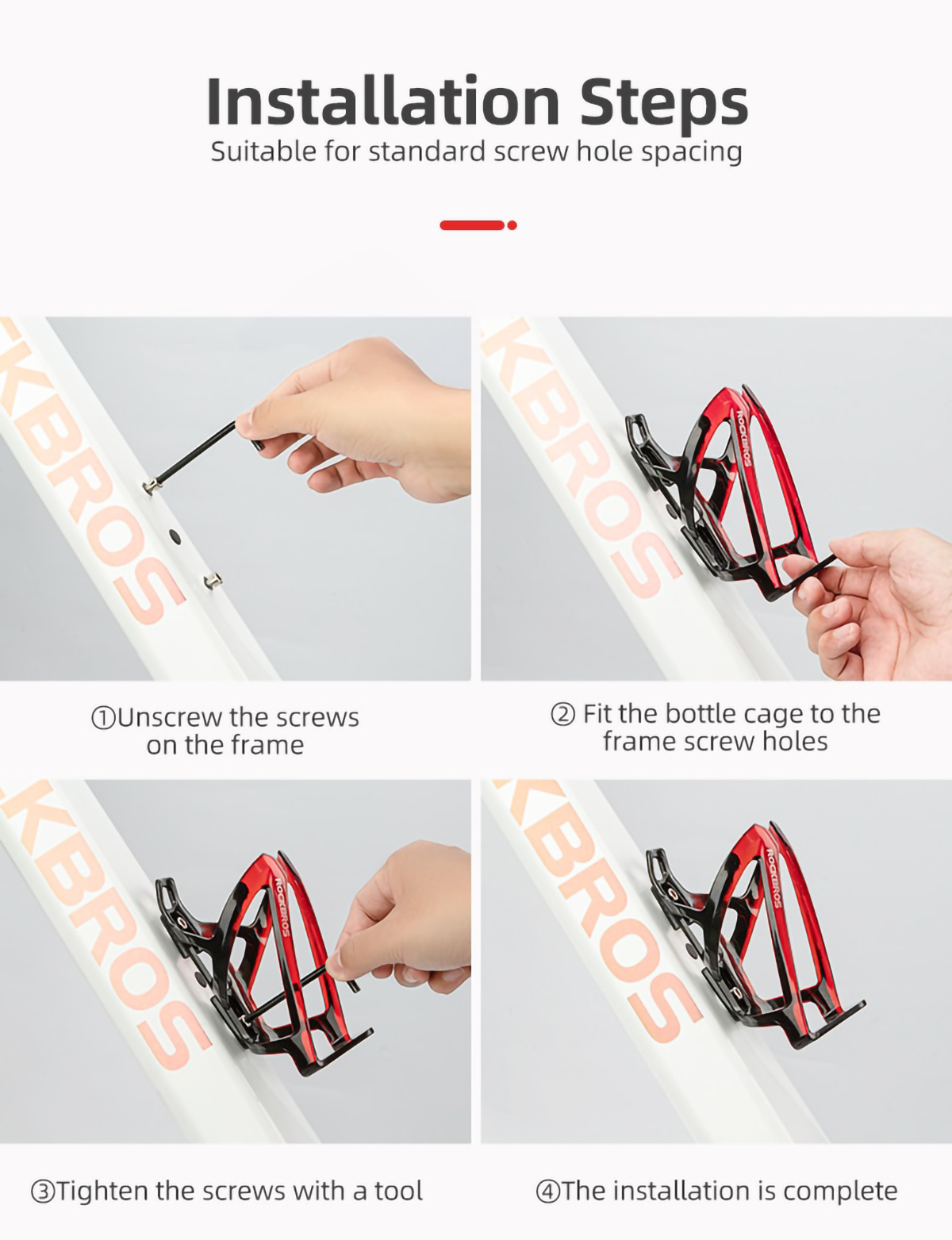 Porta Botella Bicicleta Porta Caramagiola Ligero Rockbros-7