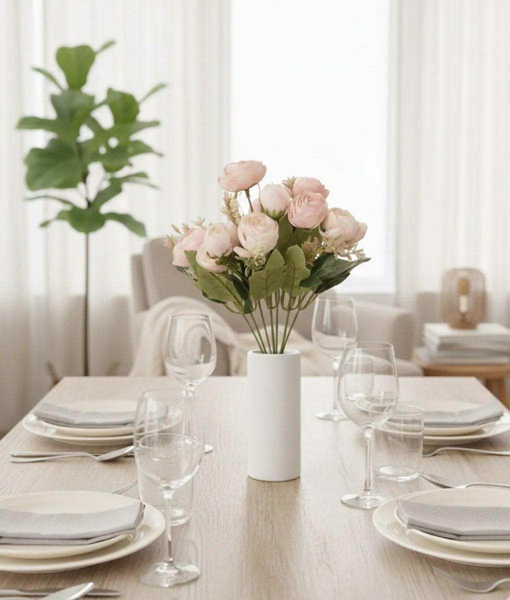 Set 2 Ramo Decorativo Flores Artificiales Adorno Floral Jhn-8