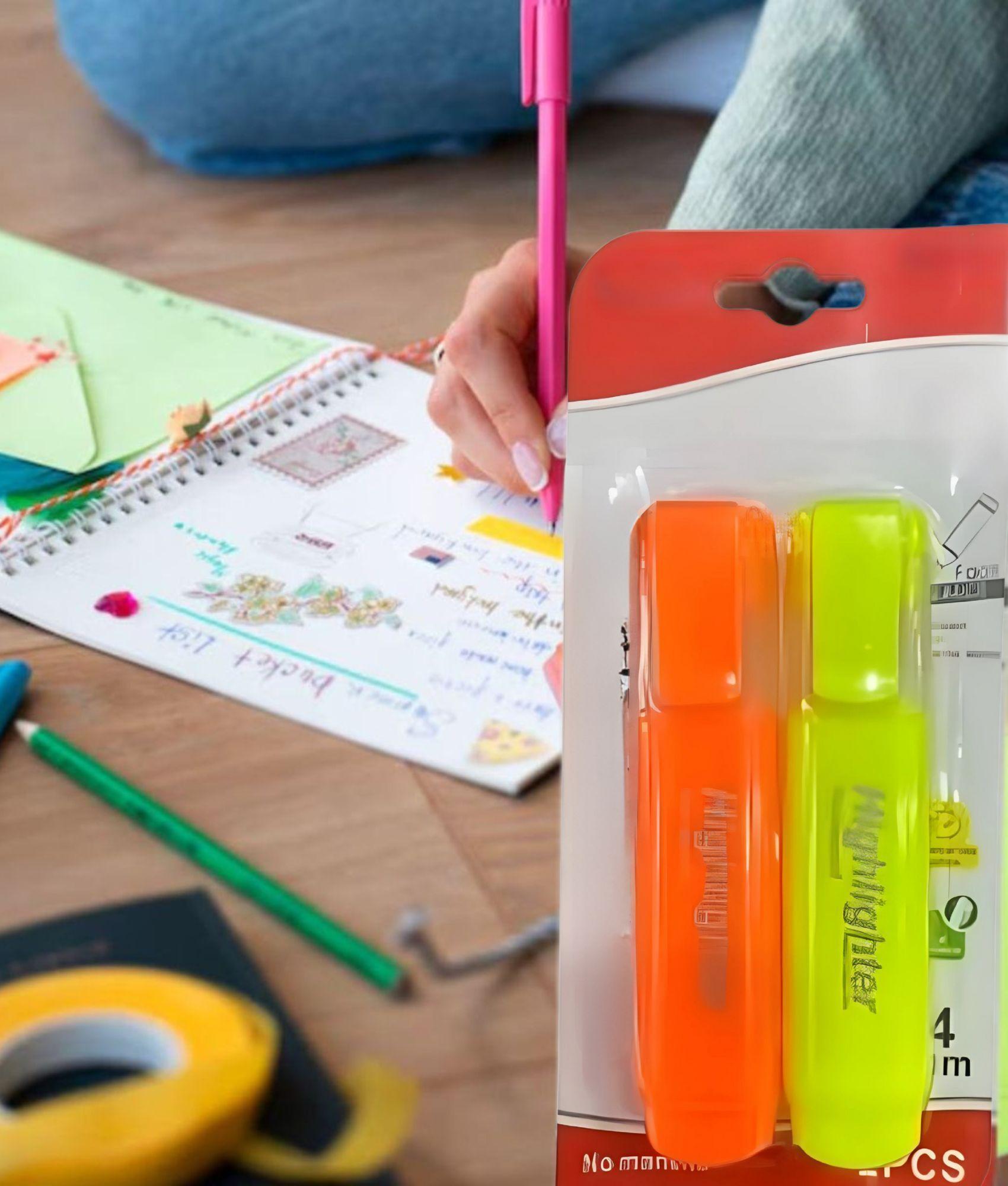 Set 8 Marcador Resaltador Fluorescentes Ergonómico Jhn-4