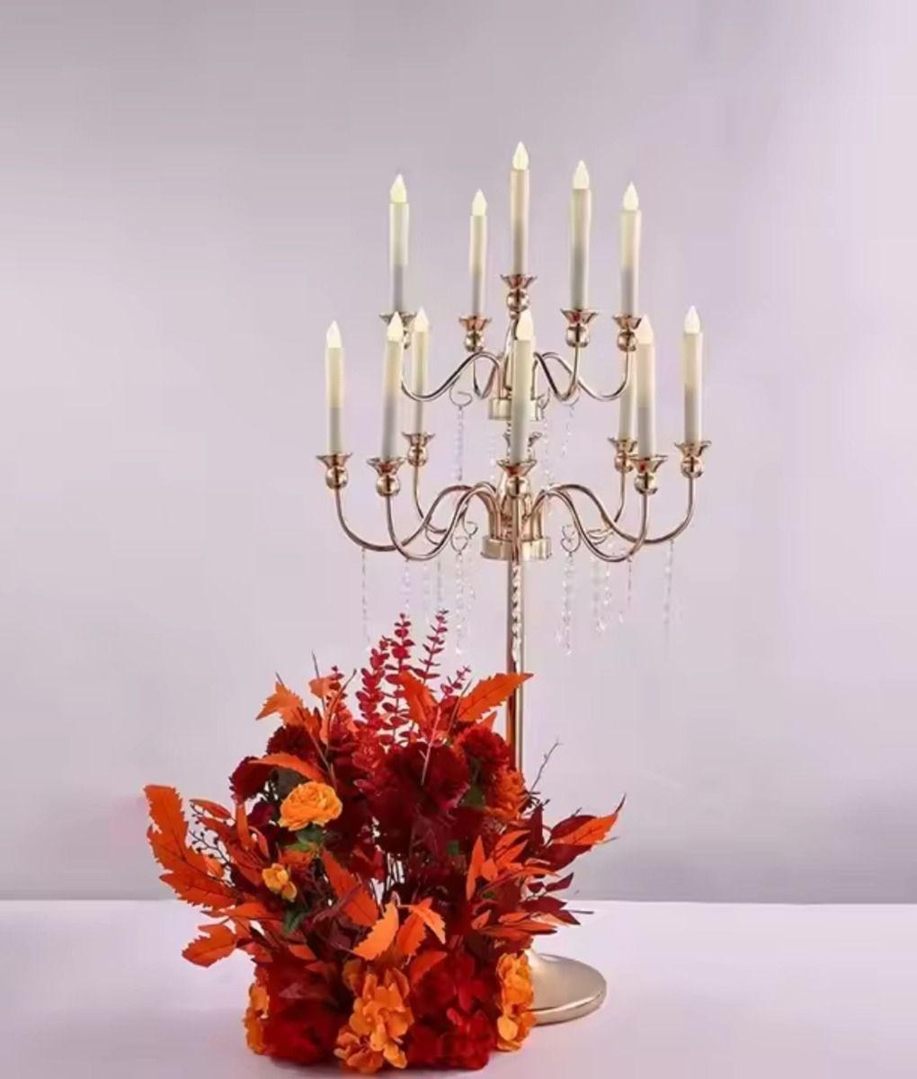 Candelabro Decorativo Lujo Majestuoso Pedestal Hogar Jhn-6