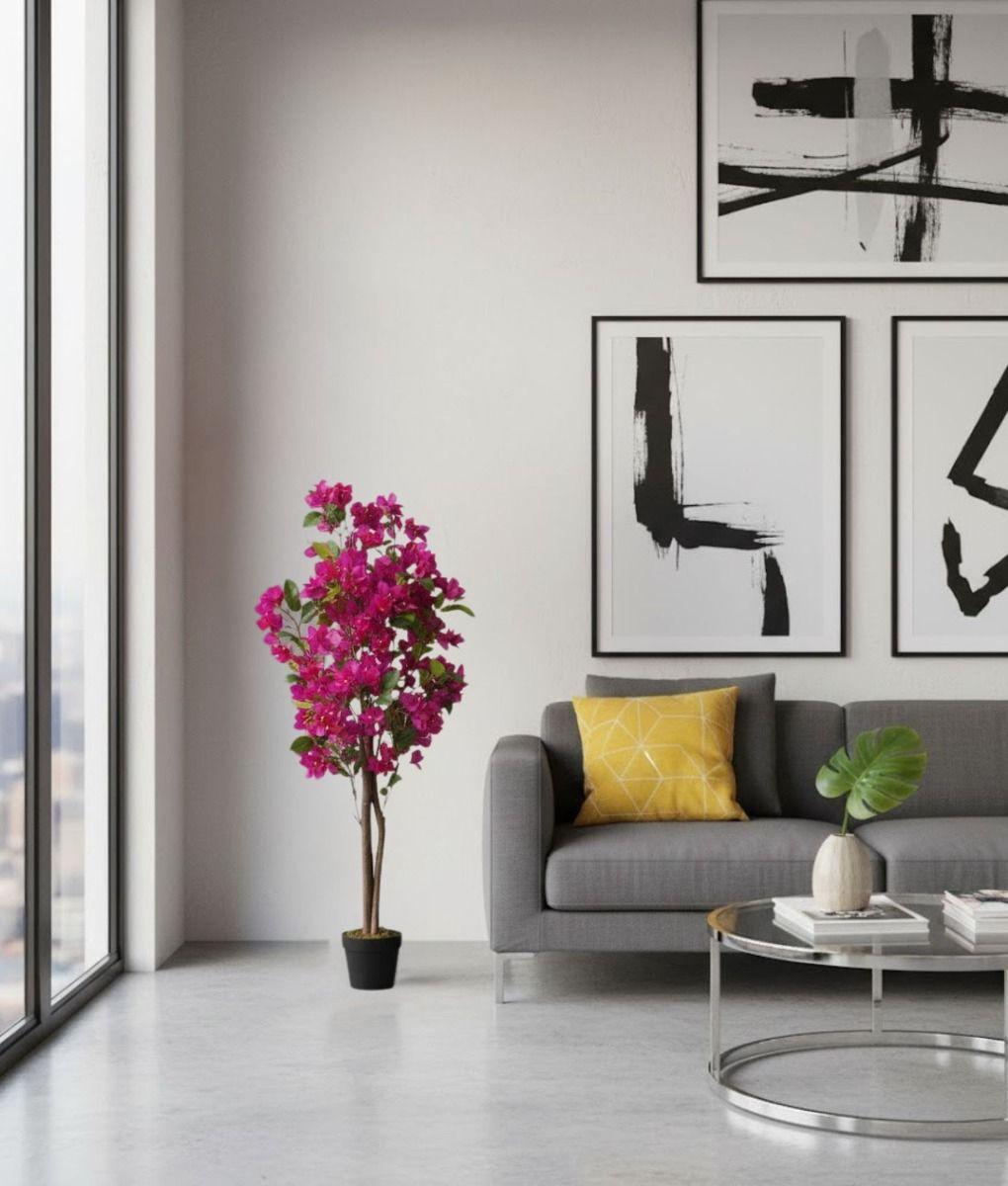 Planta Artificial Arbusto Ornamental Flores Rosas Adorno Jhn-7