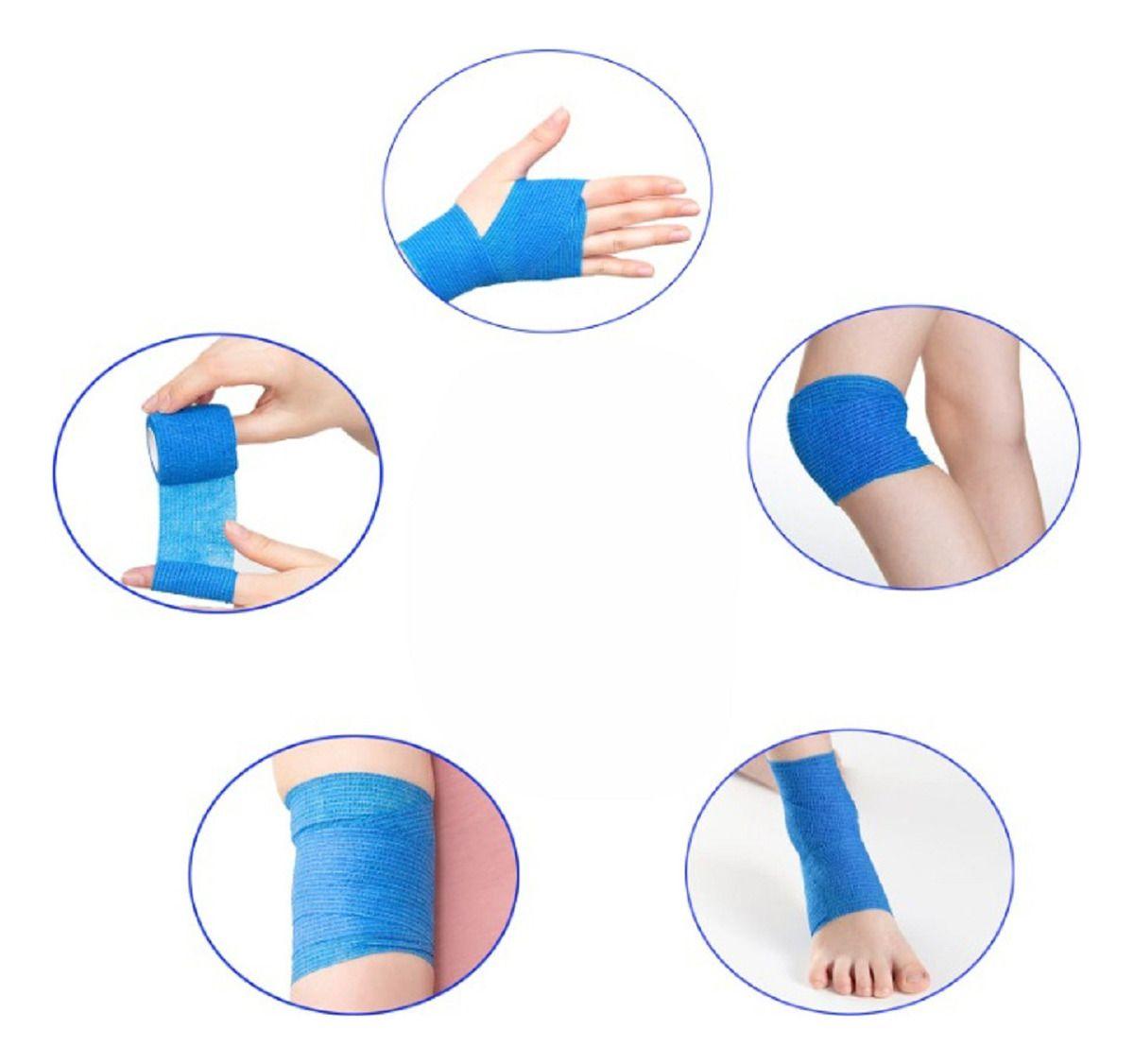 Set 6 Venda Coban Elastica Adhesiva Medicinal 5cmx4,5M Lau-6