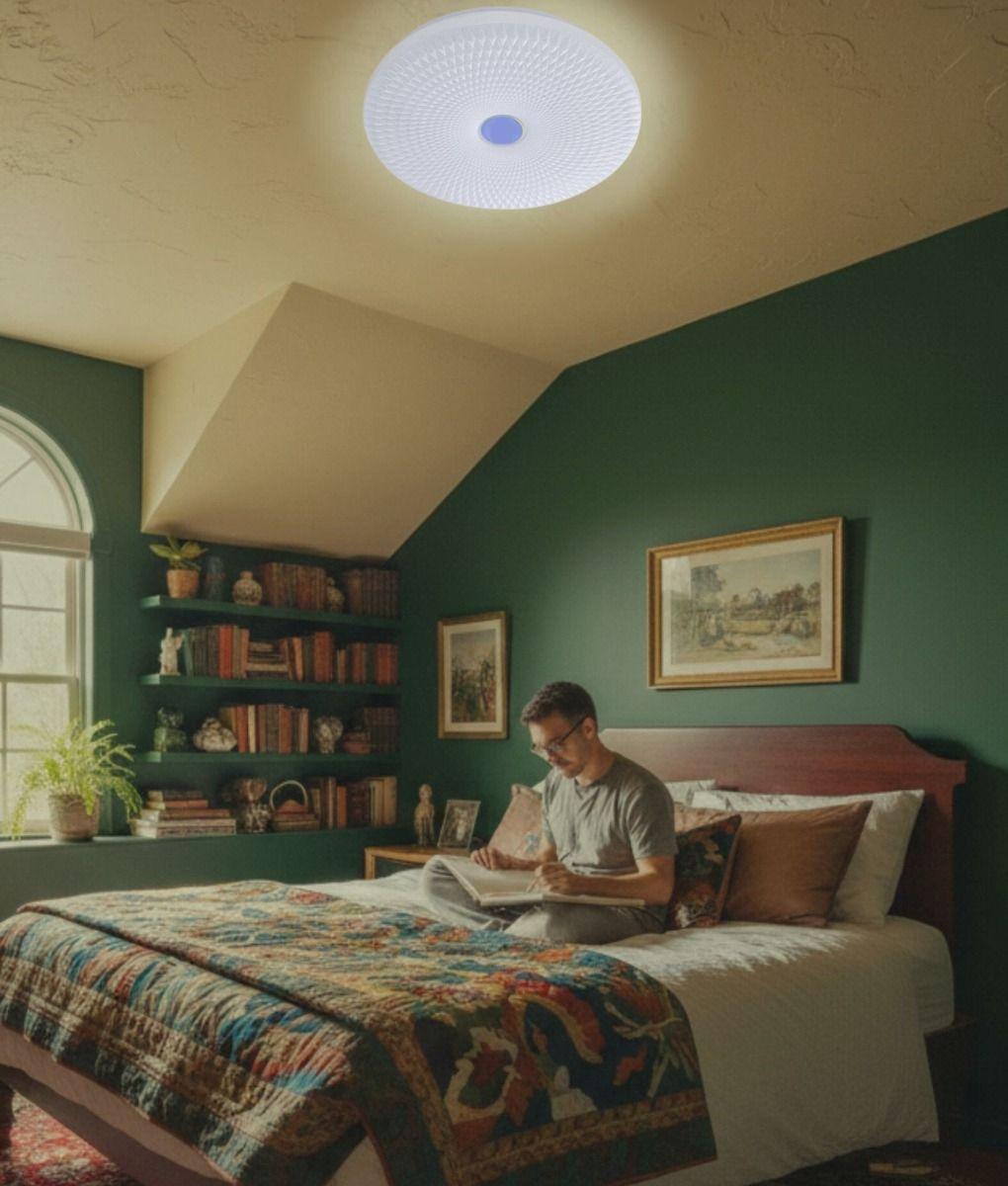 Lámpara Techo LED Geometría Diamantada Contraste Focal Jhn-3