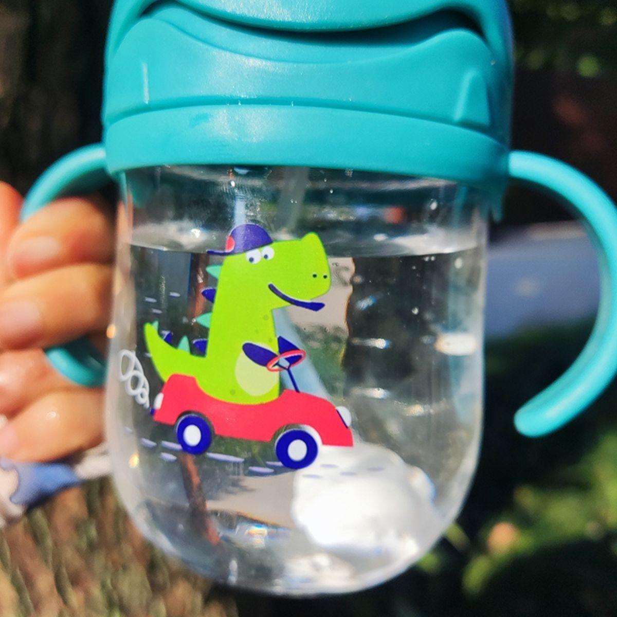 SET 2 VASOS CON BOMBILLA ANTIDERRAME CON ASA BEBES LAU-8