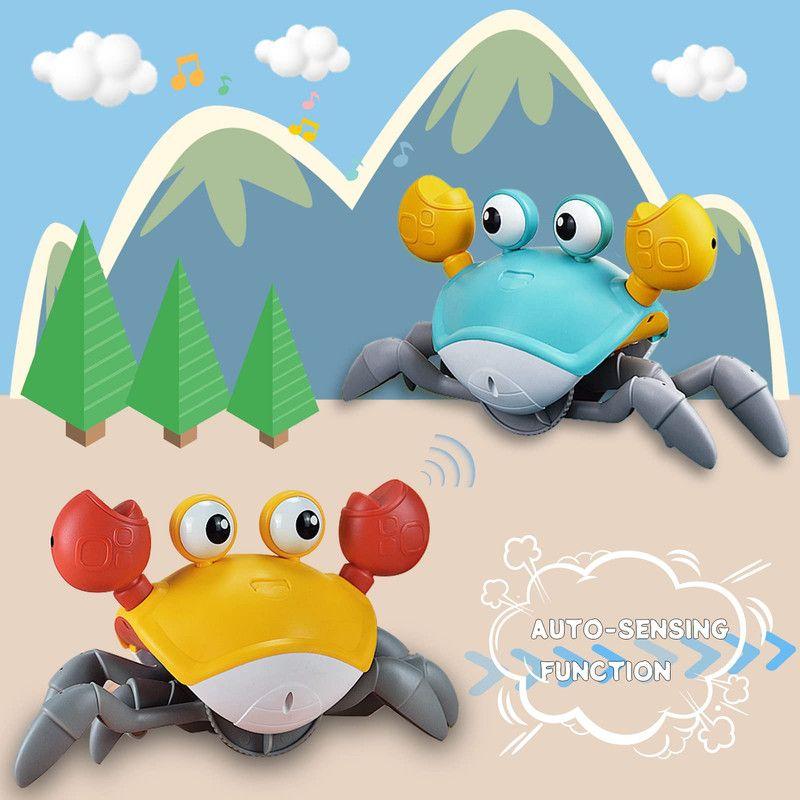 Muñeco Juguete Cangrejo Luces Led Musical Niños Lau-2