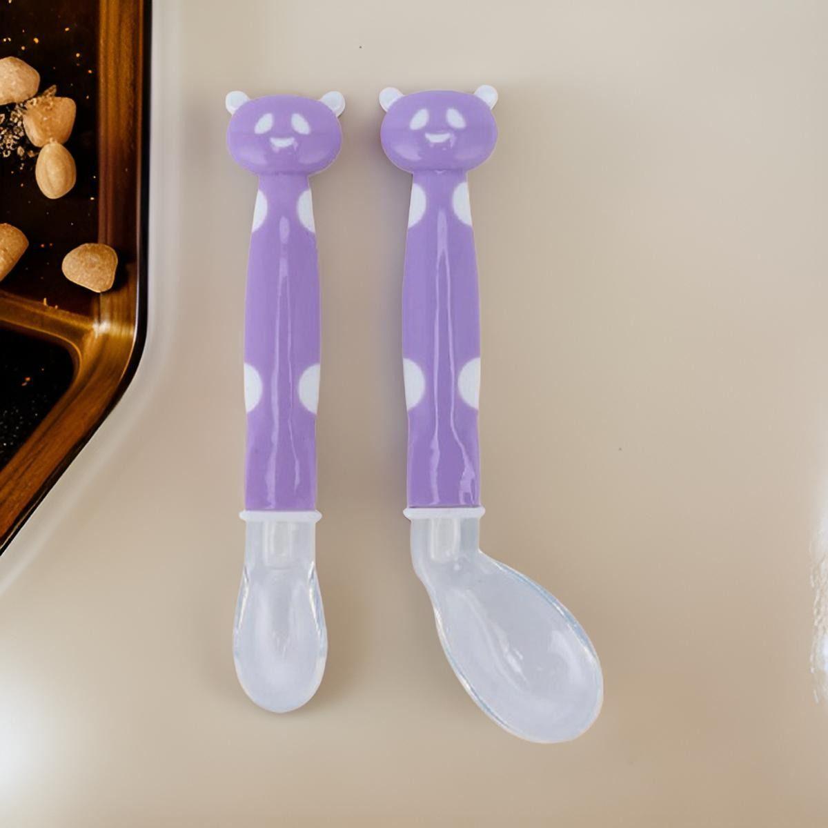 Set 3 Cucharas Silicona Entrenamiento Bebes Cocina Lau-7