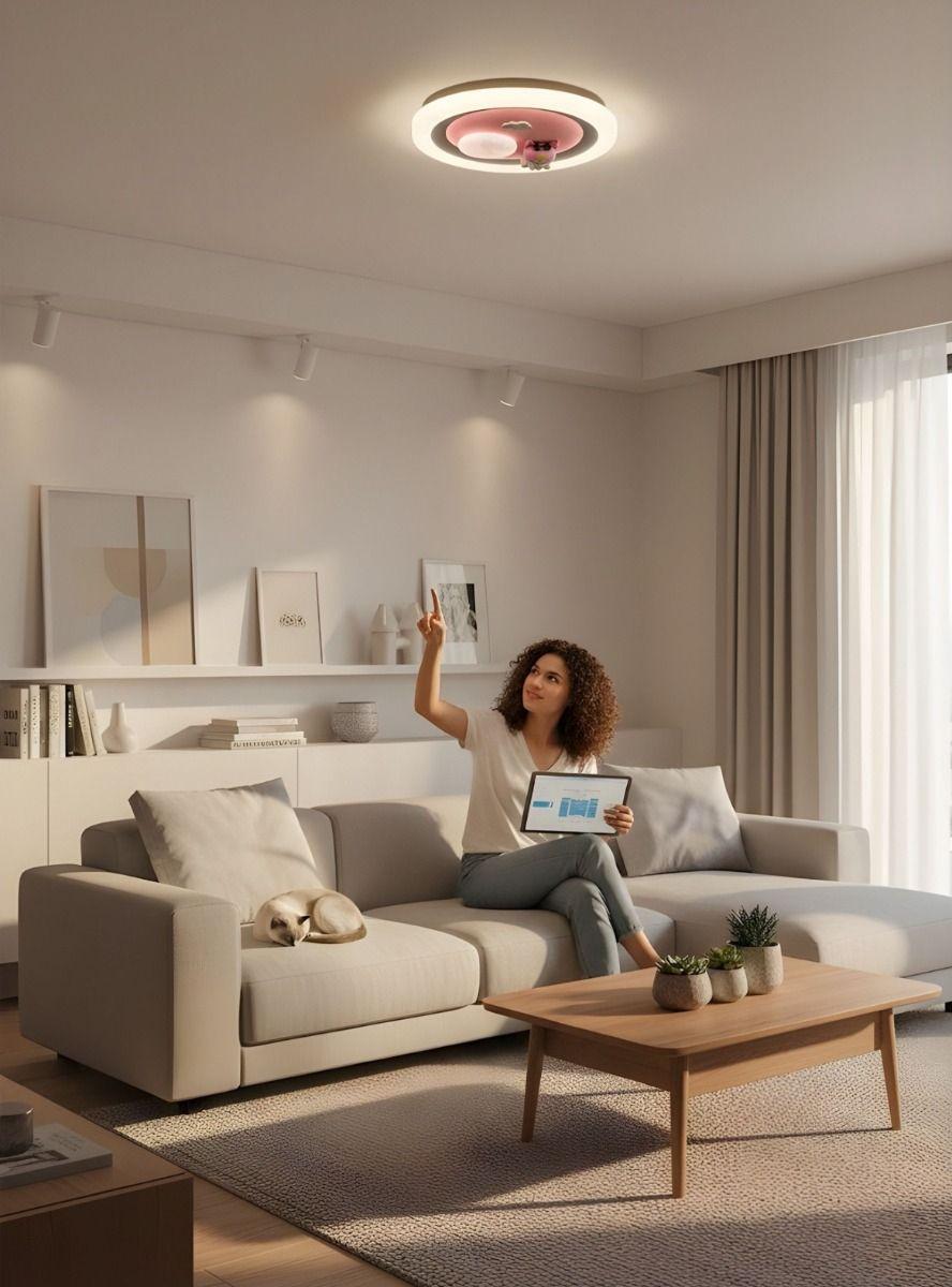 Lámpara Techo LED Decorativa Diseño Encantador Plafón Jhn-2