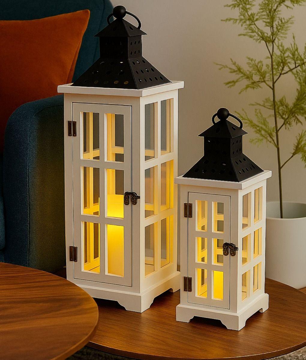 Set 2 Portavelas Decorativos Candelabros Adorno Colgante Jhn-5