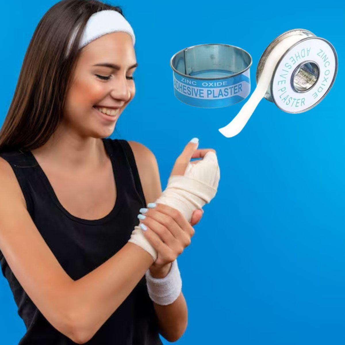 SET 4 CINTAS ADHESIVA 2,5 CM CURAS USO MEDICO DEPORTIVO LAU-2